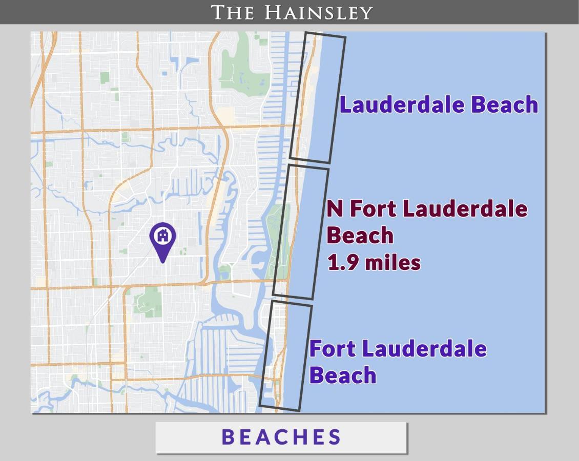 Beach Chairs, Good Kitchen, Strong Wifi On 14Th Ave Fort Lauderdale Exterior foto